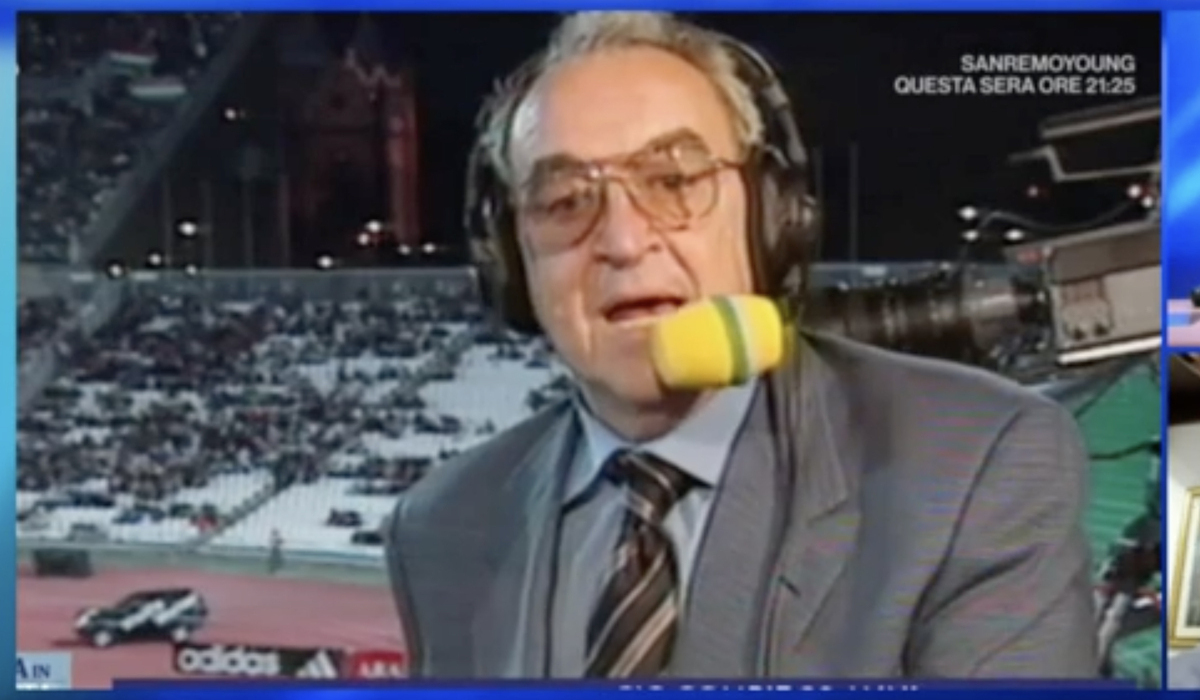 Bruno Pizzul in telecronaca.