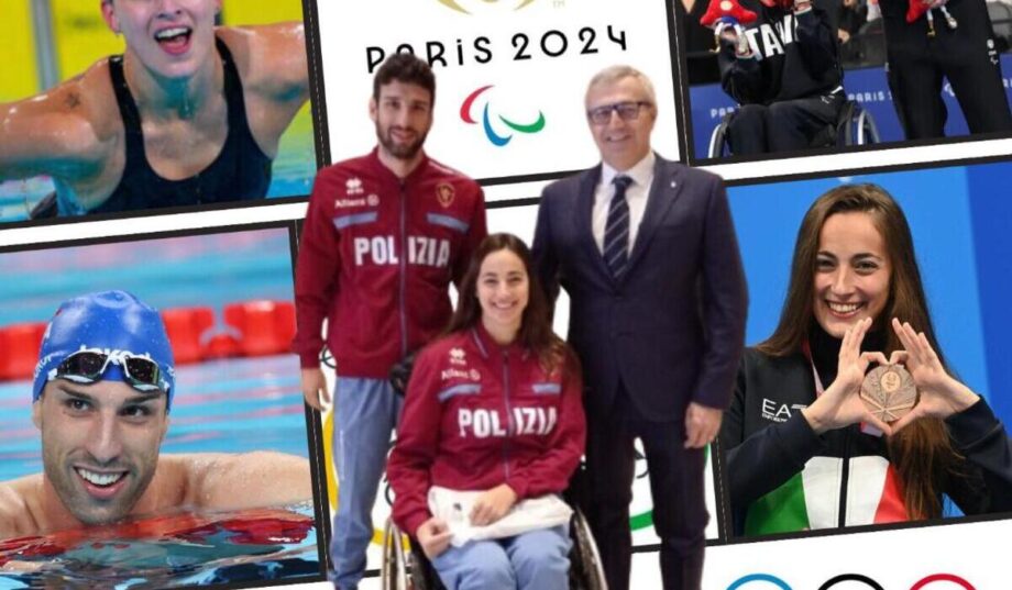 Ritaglio locandina evento atleti paralimpici alla festa della Parrocchia Santa Maria Liberatrice