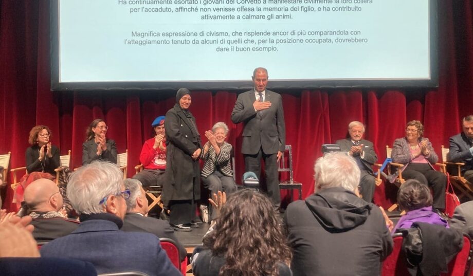 Yehia Elgami e la moglie Farida, premiati con il Panettone d'Oro.