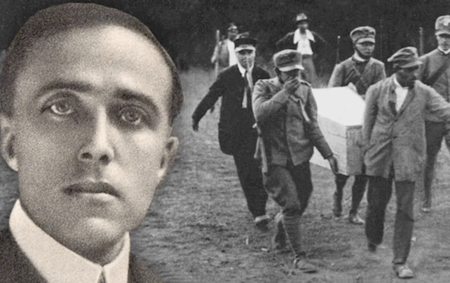 Matteotti e l'immagine del ritrovamento del cadavere.