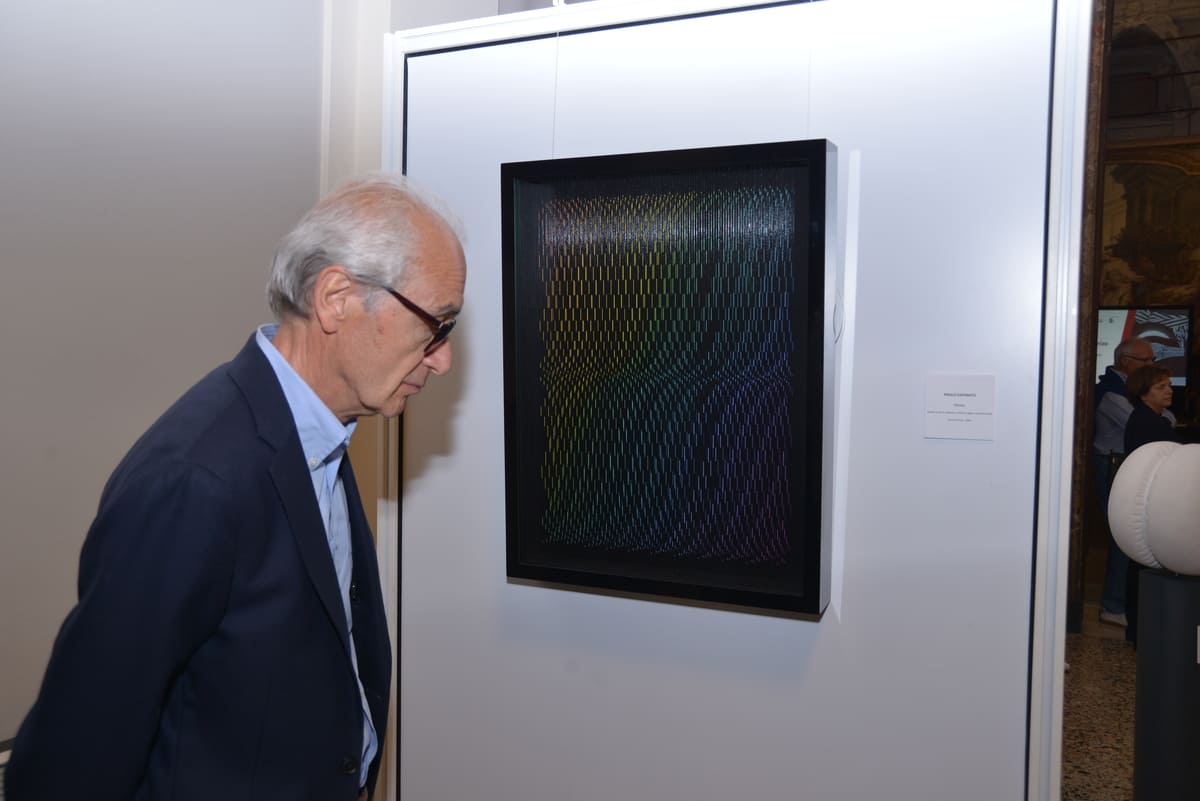 13 maggio '24, Mellone Art Prize, l'opera Waves di Paolo Cavinato, vincitrice del premio.