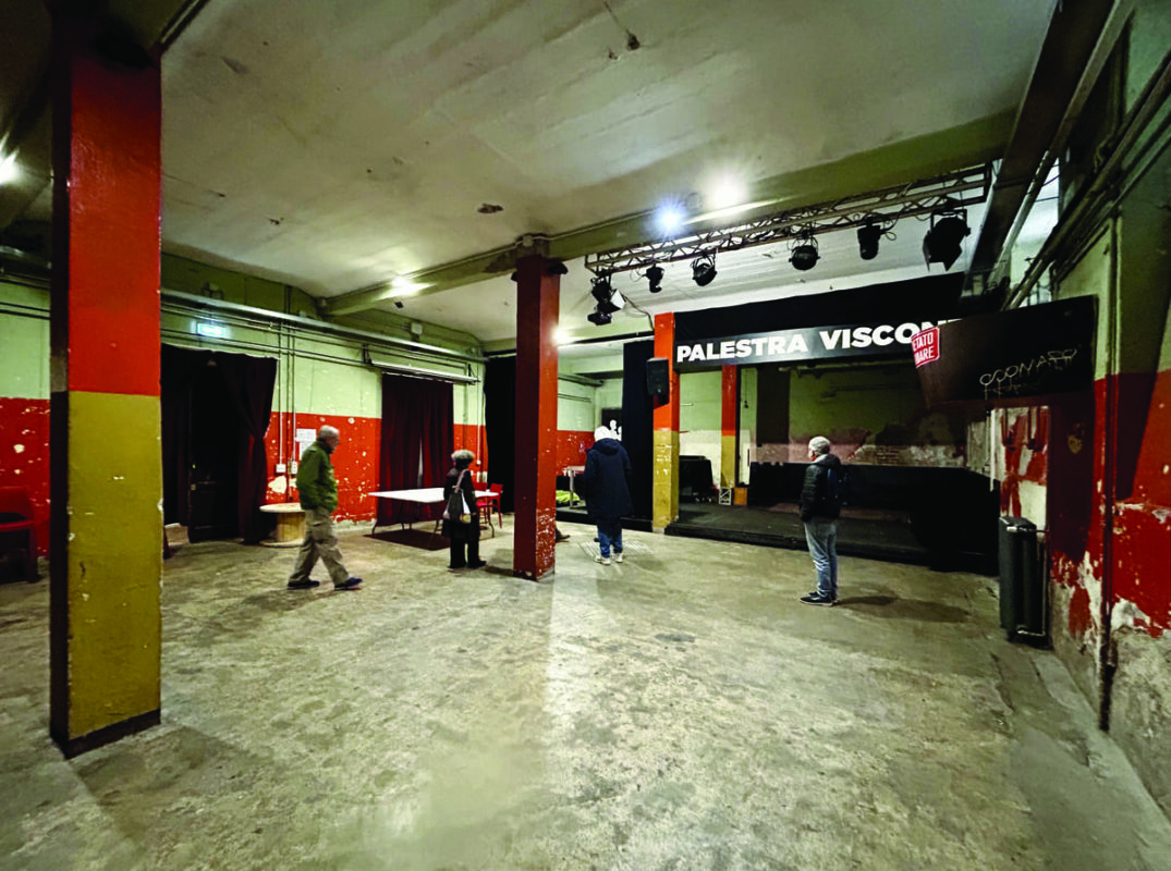 La palestra Visconti oggi.