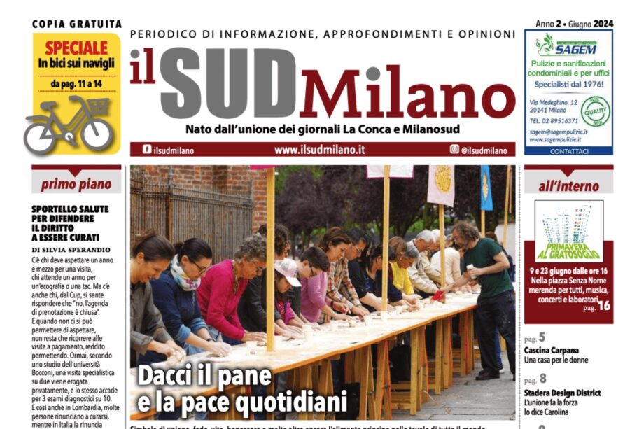 Prima pagina giornale giugno 2024