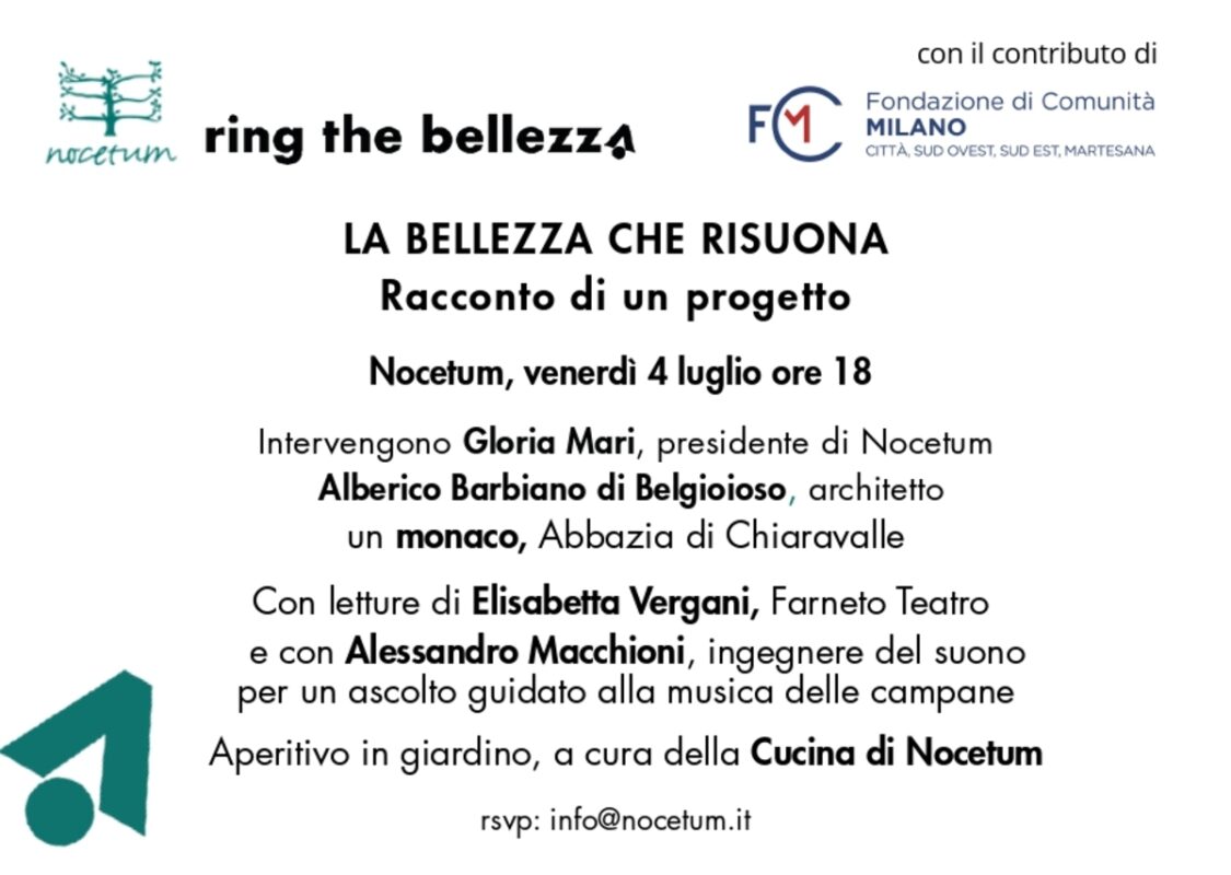 Invito presententazione progetto la bellezza che risuona